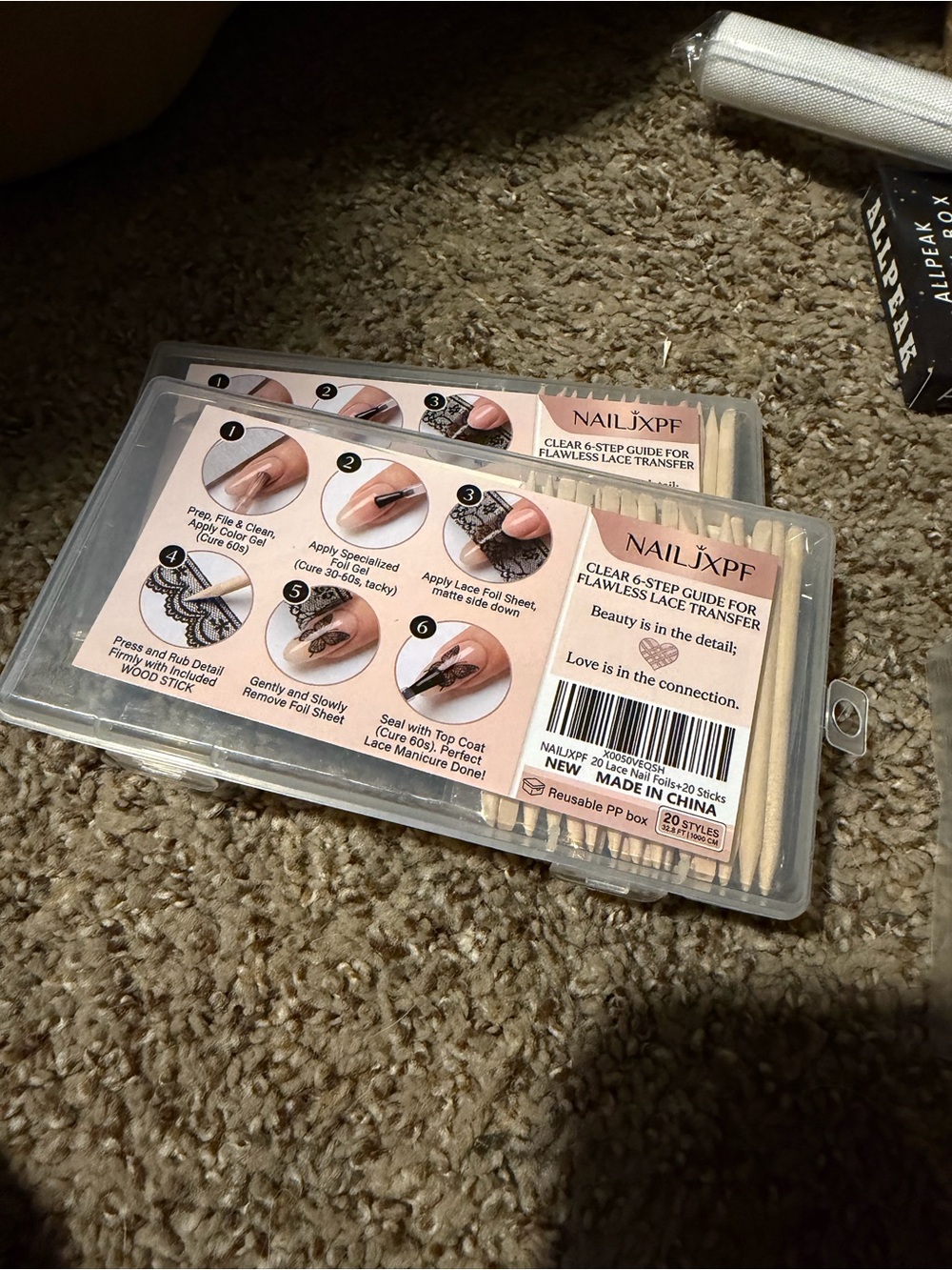 NAILXPF Nail Lace Transfer Kit